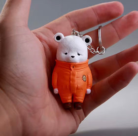 One Piece Polar Bear Keychain – Cute Anime Figure Charm